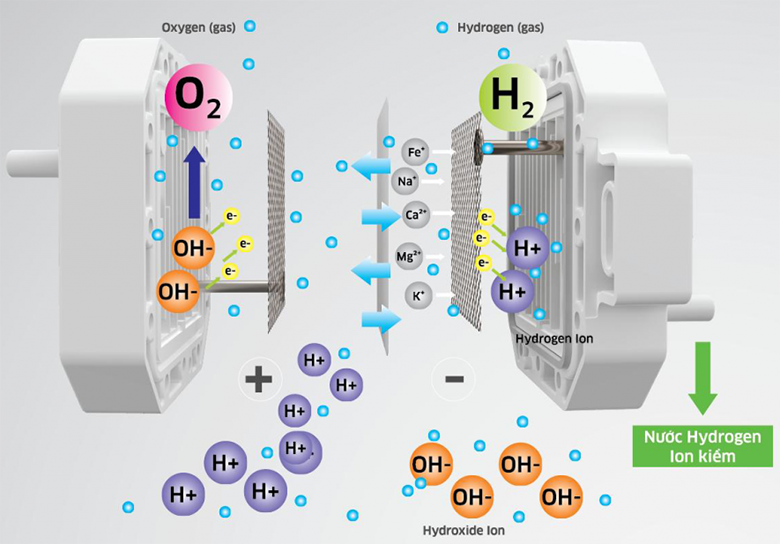 Máy lọc nước Kangaroo Hydrogen ion kiềm KG100MED 5 lõi công nghệ điện phân nước RO độc quyền